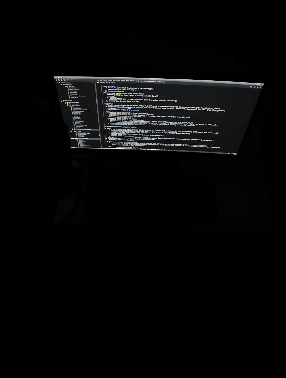 A human editor carefully reviewing and fact-checking AI-generated text on a computer screen, symbolizing the necessity of human oversight.