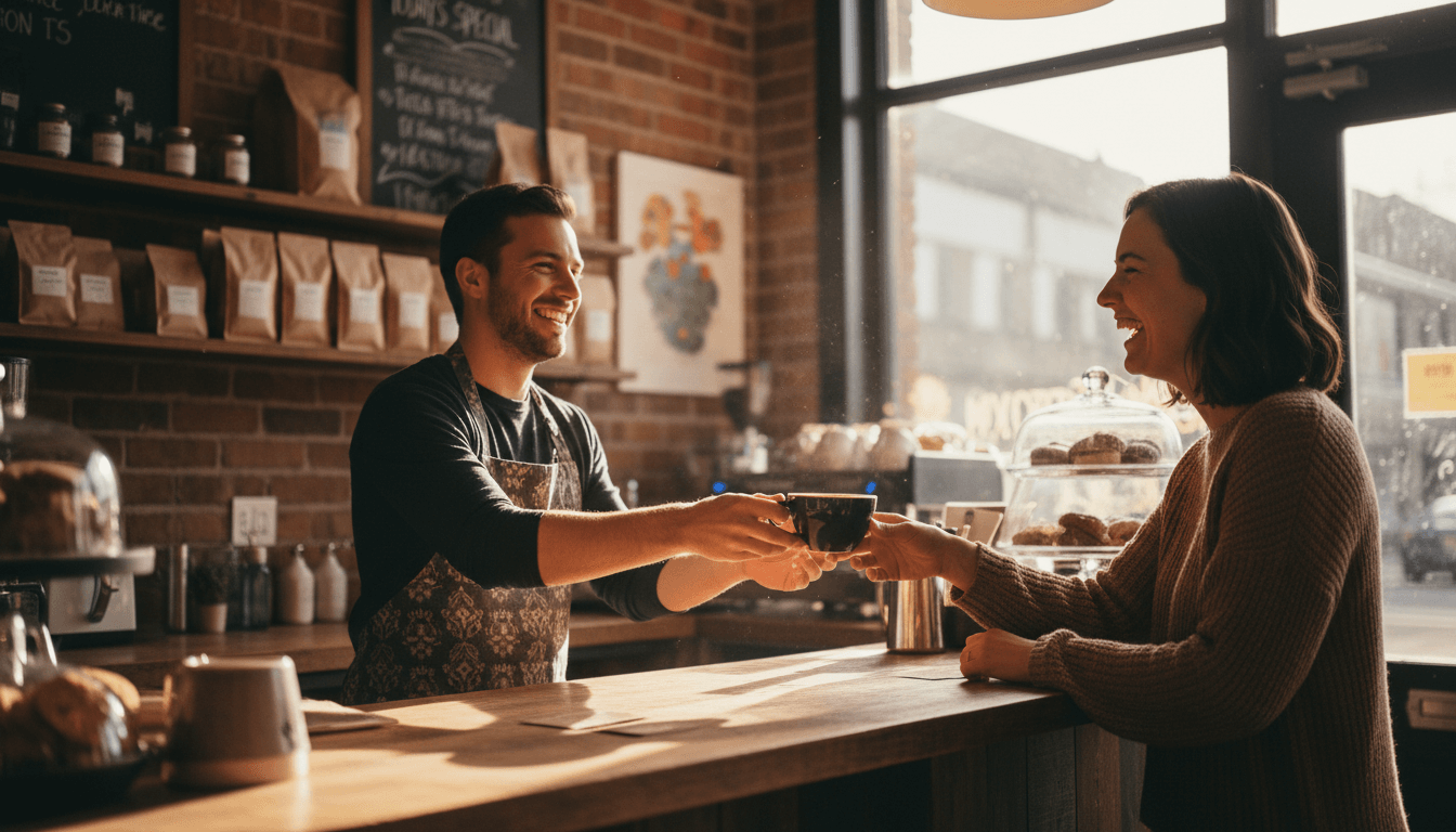 Community Connection: A Weblish Scene of Local Business Engagement