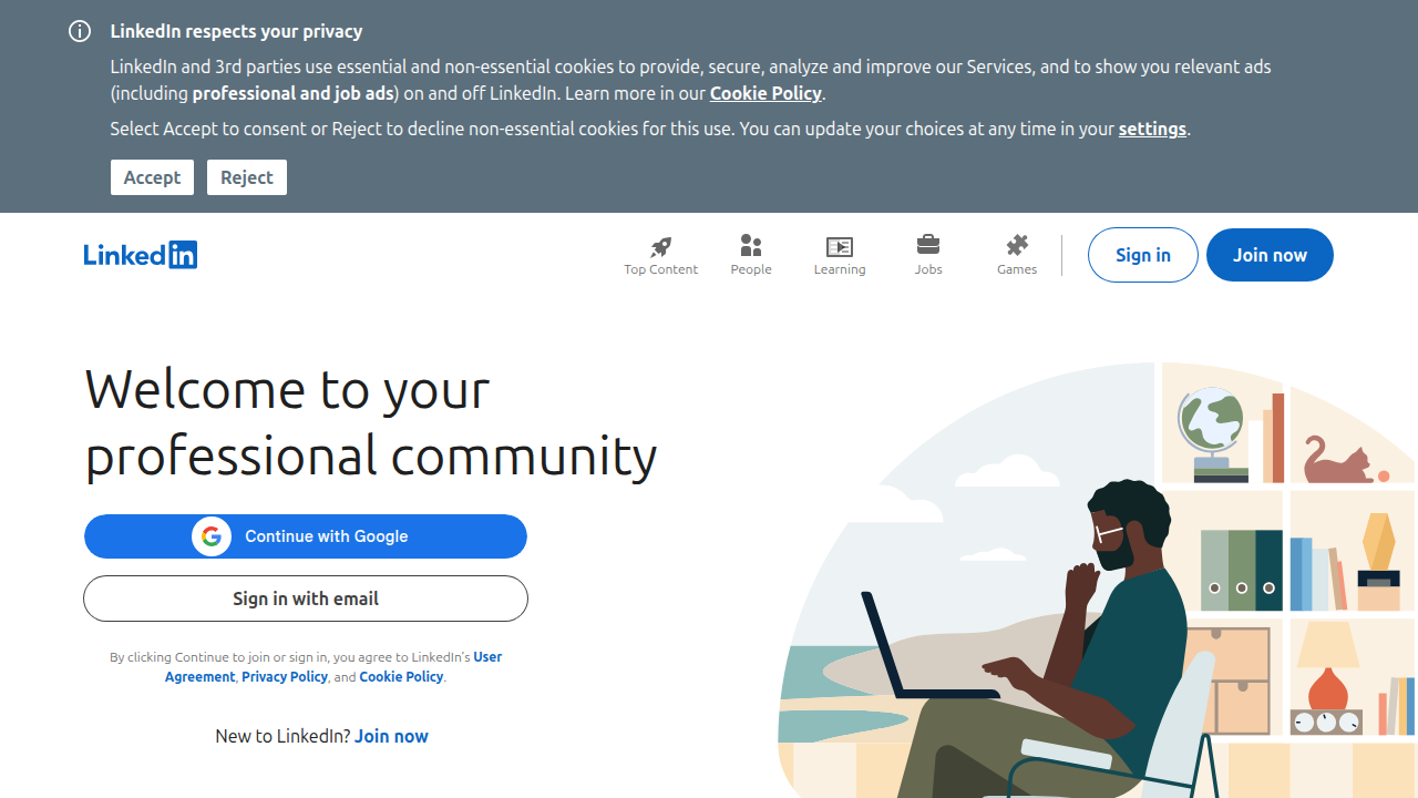 A typical LinkedIn profile page, illustrating where professional certifications can be displayed for credibility.