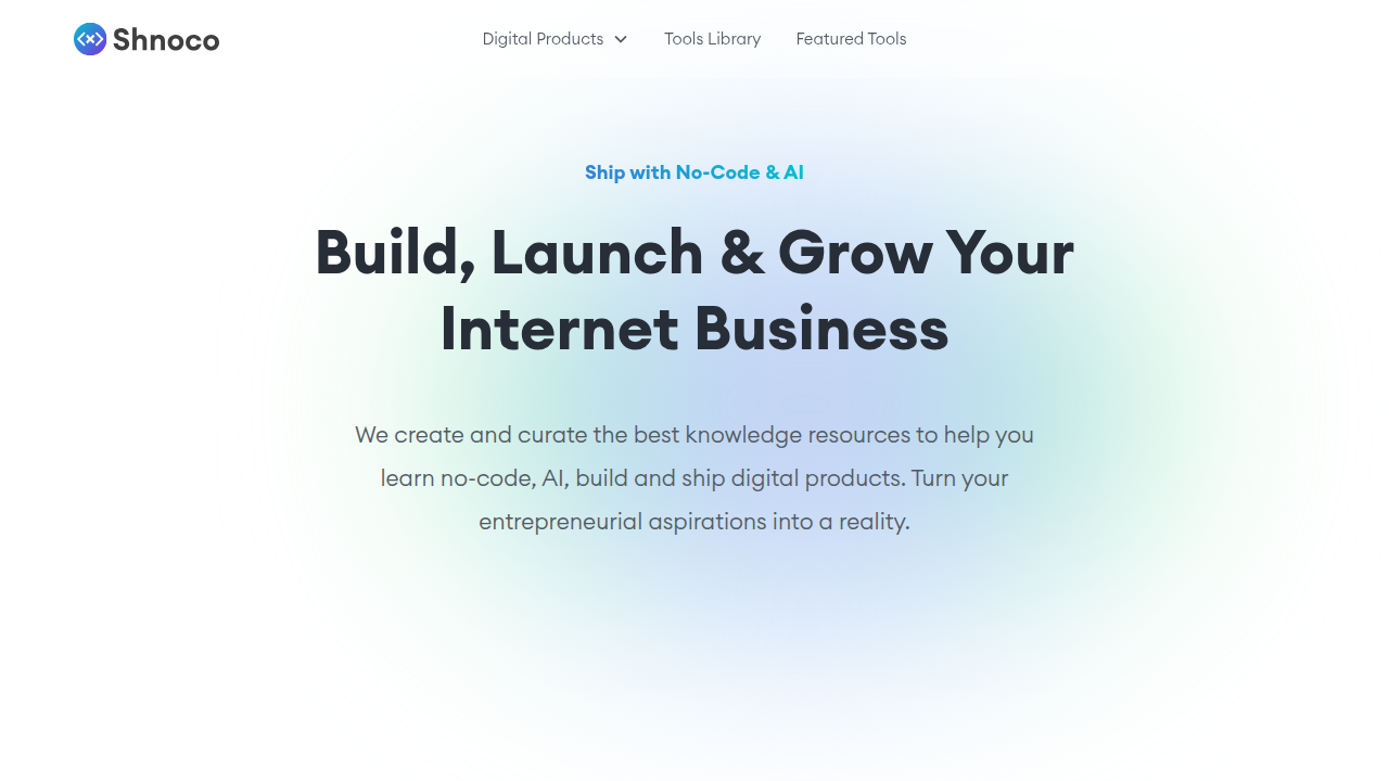 Shno.co homepage, a resource for marketing statistics and insights relevant to digital growth.