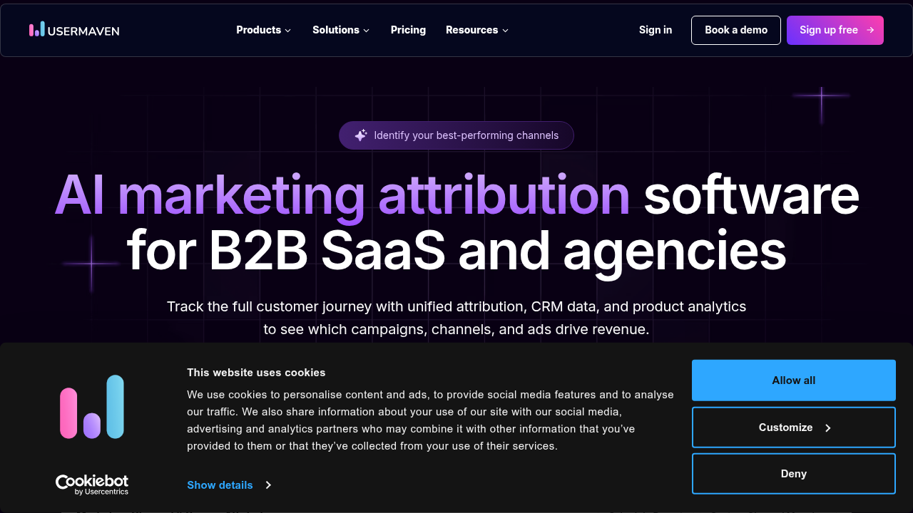 Usermaven provides tools for affiliate marketing attribution, ensuring accurate tracking of traffic sources.