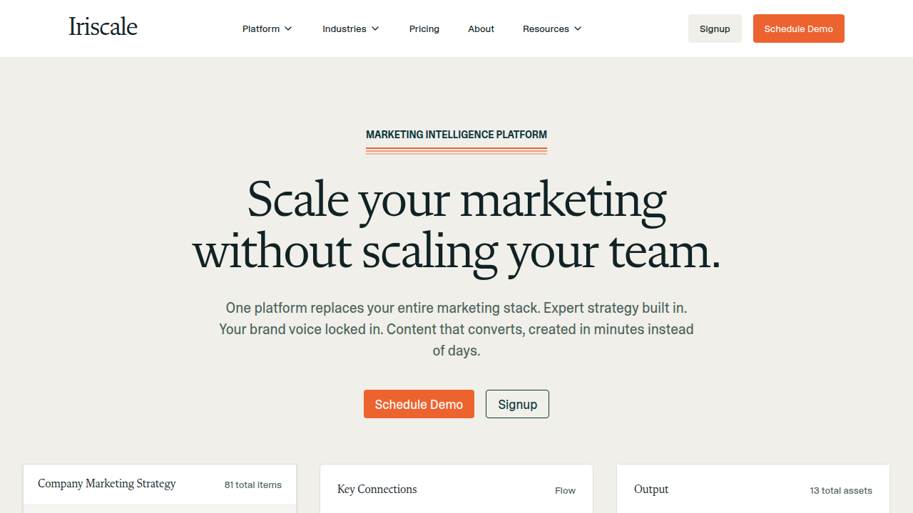 Iriscale, a resource for AI and SEO strategy, offering insights into technical SEO audits.