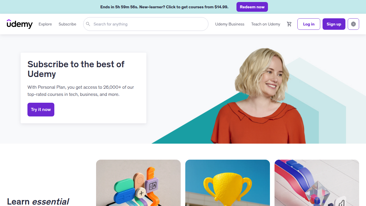 Udemy provides a vast marketplace of online courses, including many on internet marketing taught by independent instructors.