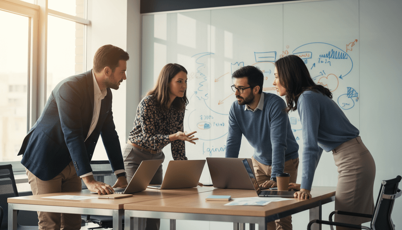 WebLish SEO Agency Team Collaboration Scene