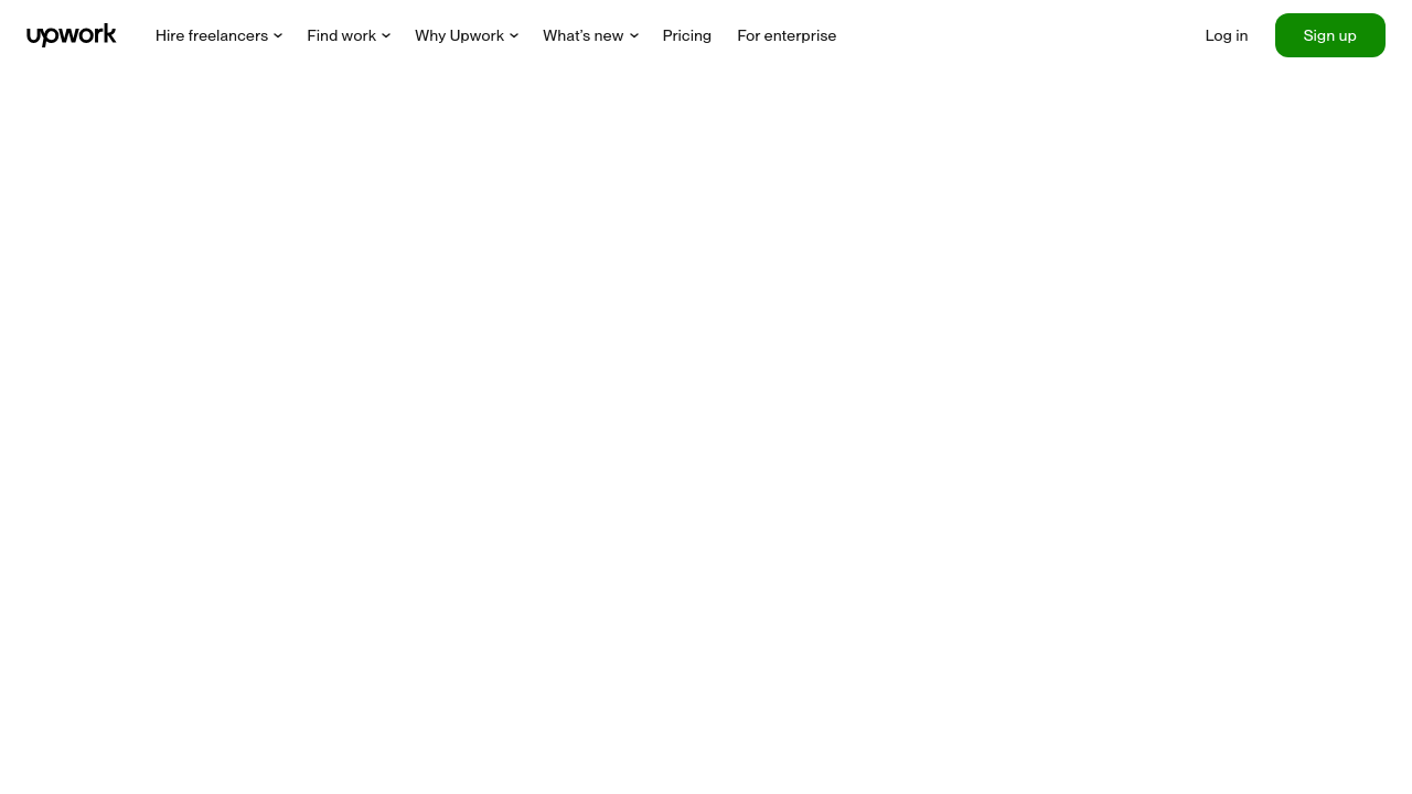 Upwork Weblish Freelancing Platform Screenshot