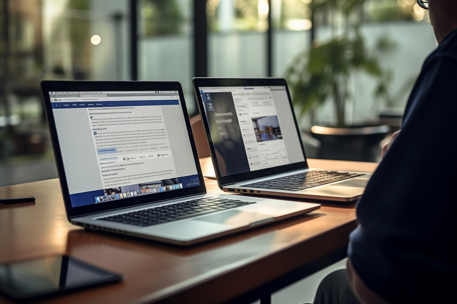 A diverse group of individuals simultaneously using various devices like laptops, tablets, and smartphones to search for information, illustrating the concept of 'search everything' across different platforms.