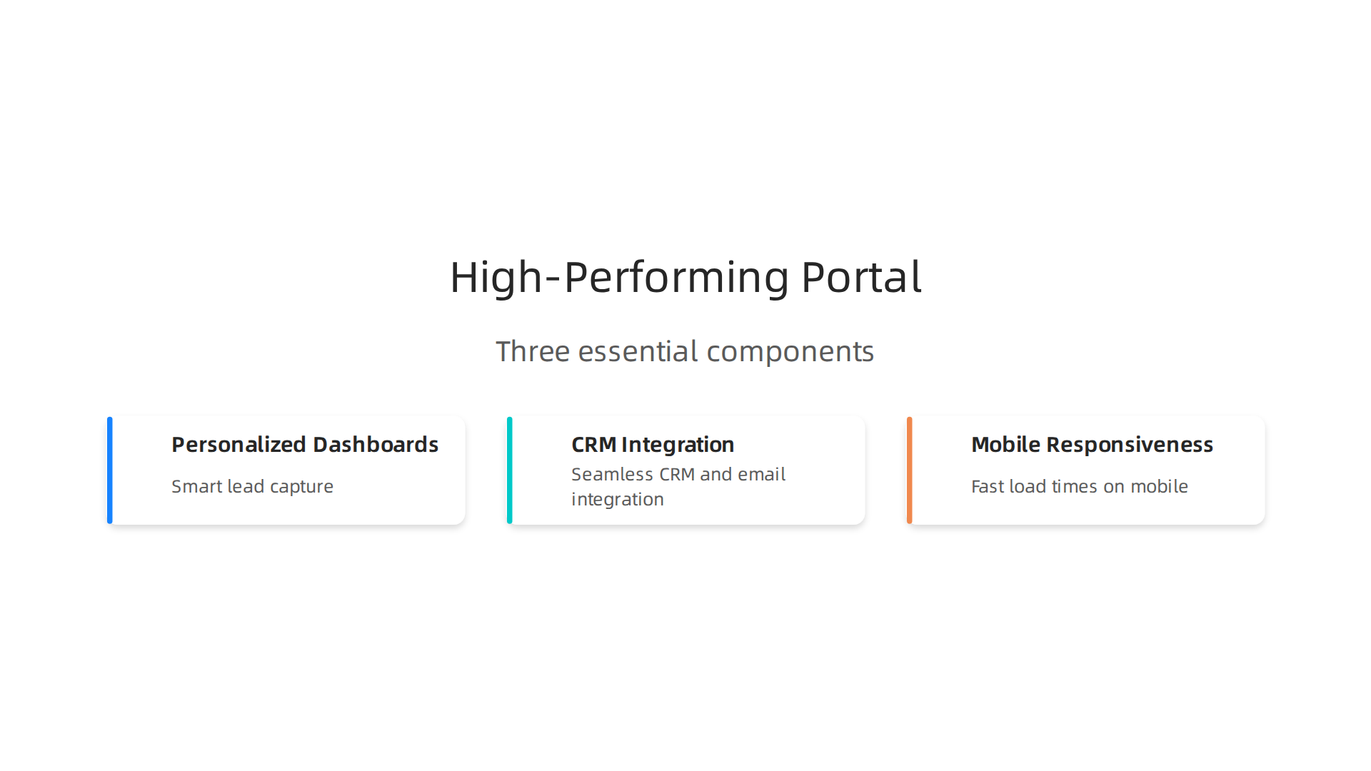 Discover the three essential components that transform a basic login page into a powerful, customer-converting web portal.