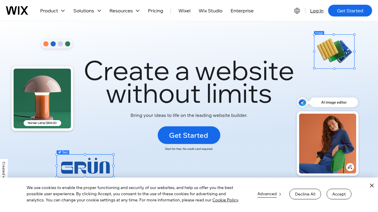 Weblish Wix Website Builder Overview Screenshot