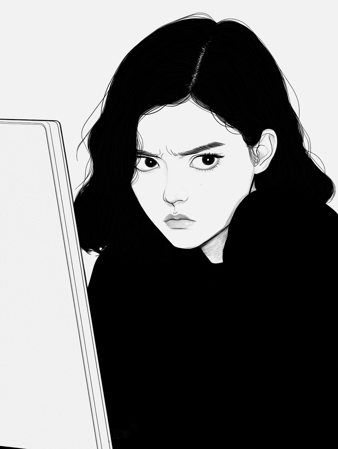 A person expresses frustration while trying to complete a lengthy, overwhelming online form, illustrating the common issue of form abandonment.