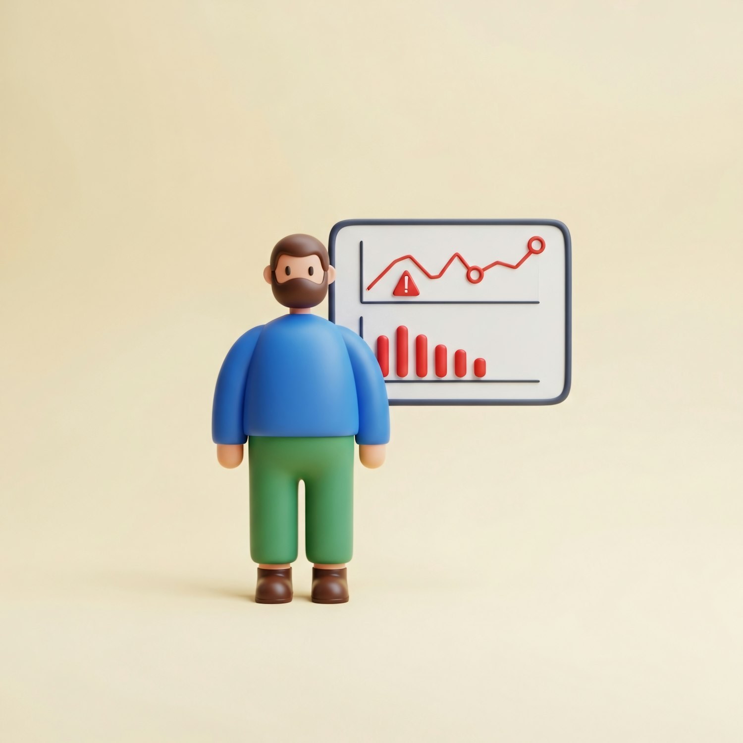 A person engages with a clear data visualization, gaining insights and building trust in the information presented.