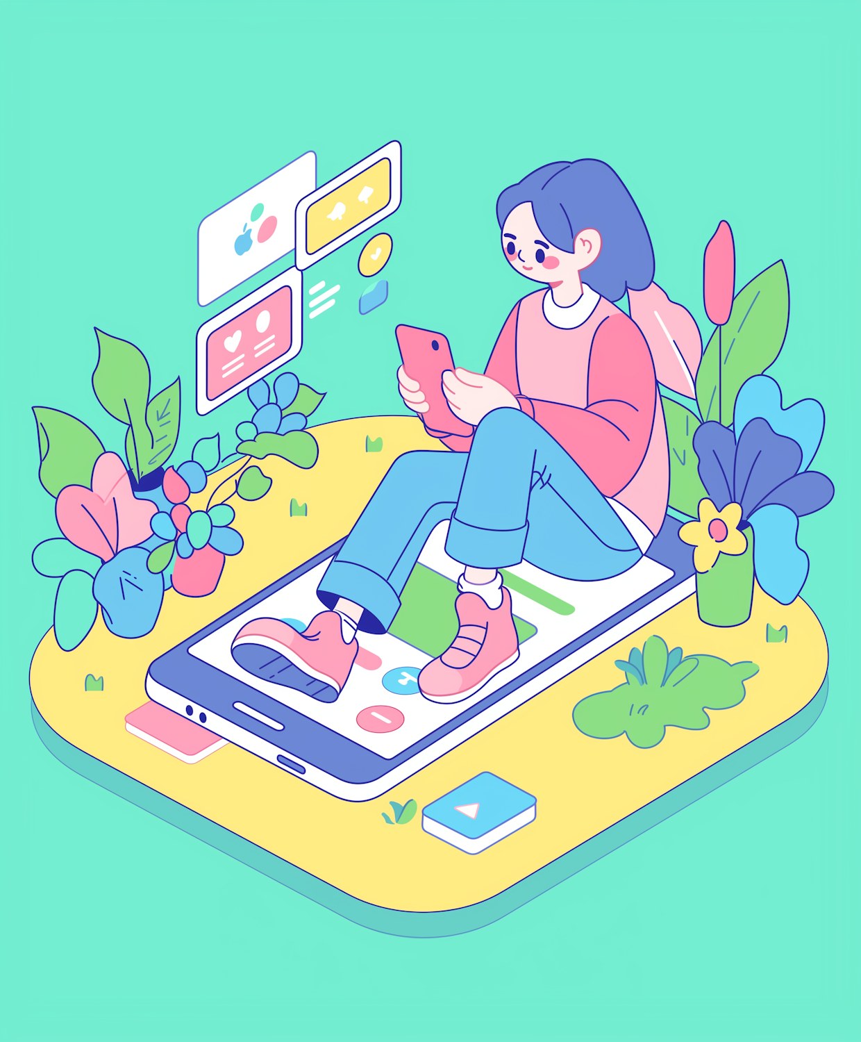 A person looking at multiple screens (phone, tablet, computer) with many notifications or varied content, illustrating the challenge of capturing attention in today's digital landscape.