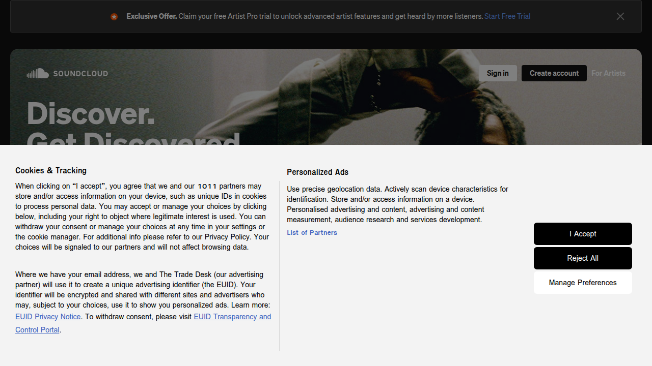 SoundCloud is a prominent platform for independent artists and user-generated audio content.