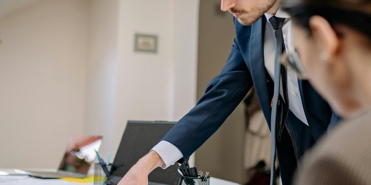 A professional team collaborating on a marketing strategy, representing comprehensive agency support.