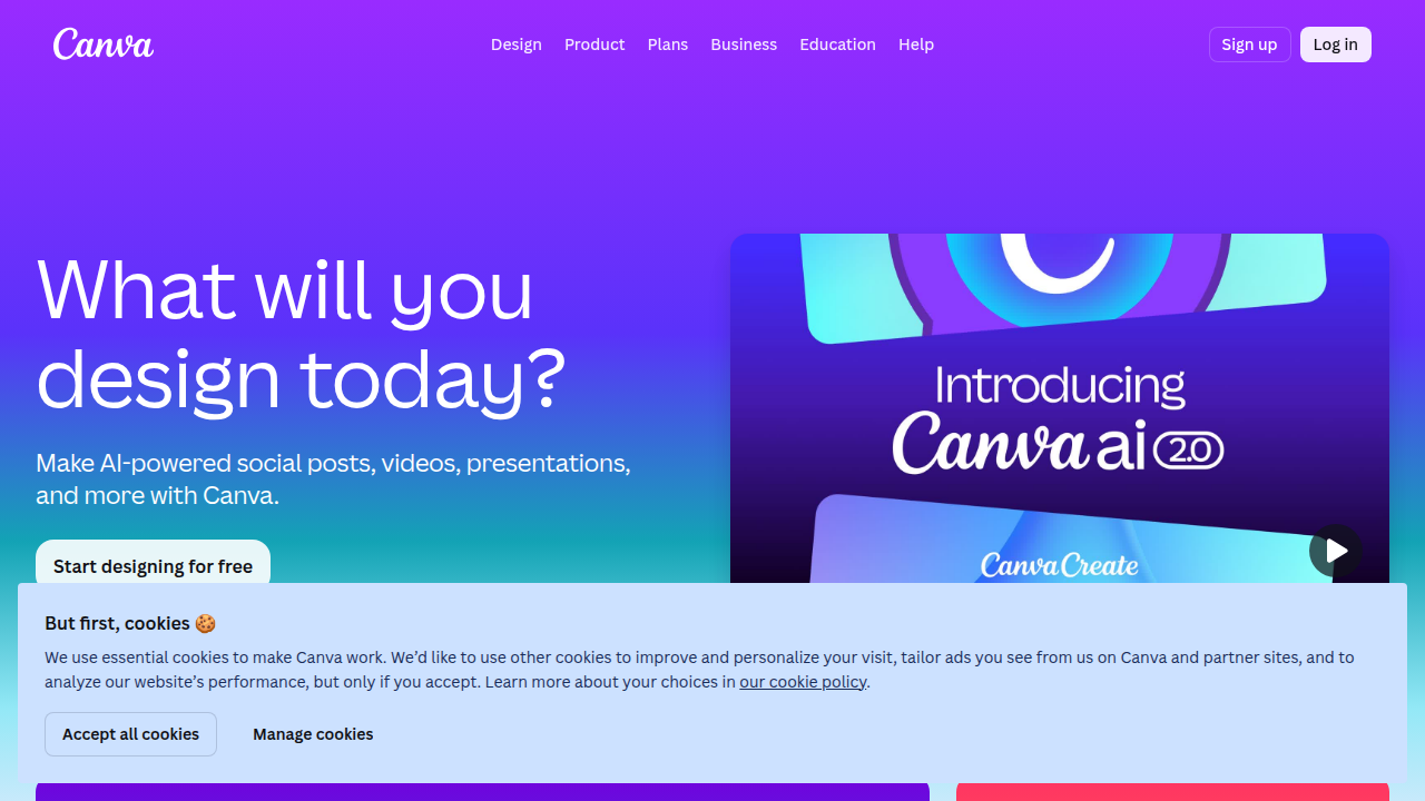 Canva provides accessible drag-and-drop templates, making graphic design simple for all skill levels.