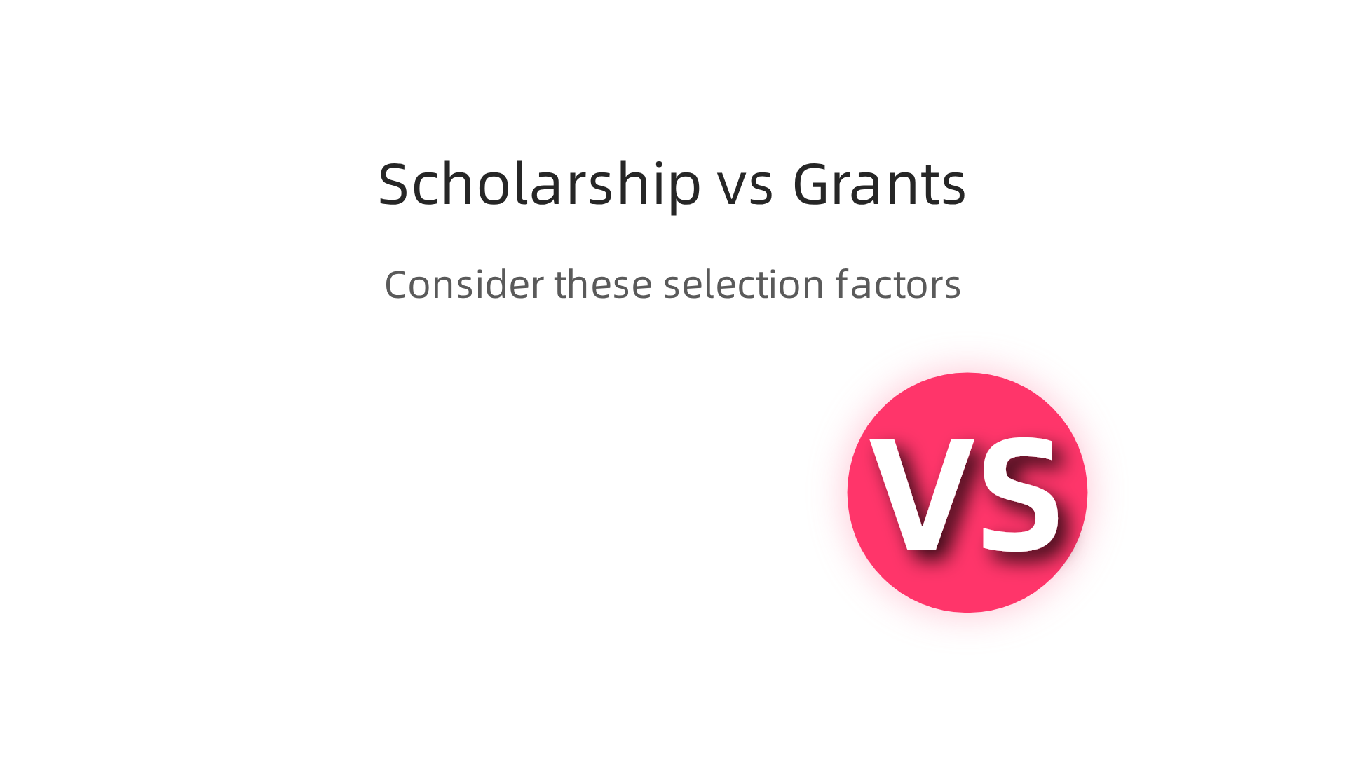 Infographic comparing the characteristics and goals of student scholarships like Odenza's with direct business grants and support.